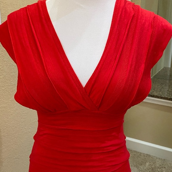 Red ruffle Max Studio dress - Picture 2 of 6